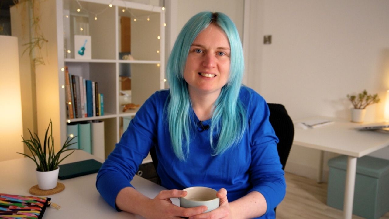 emily fable at desk