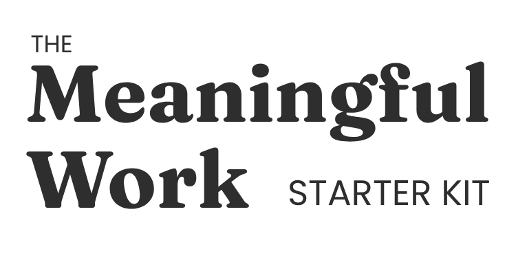 The meaningful work starter kit logo